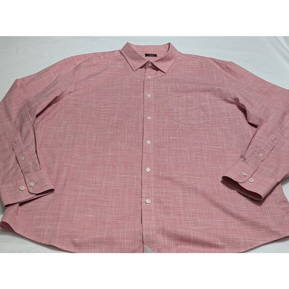 Untuckit XXXL Red Plaid Wrinkle Free‎ Collared Long Sleeve Cotton Button Down - Picture 1 of 11